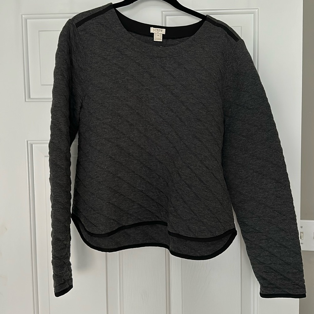 J Crew Quilted Sweatshirt